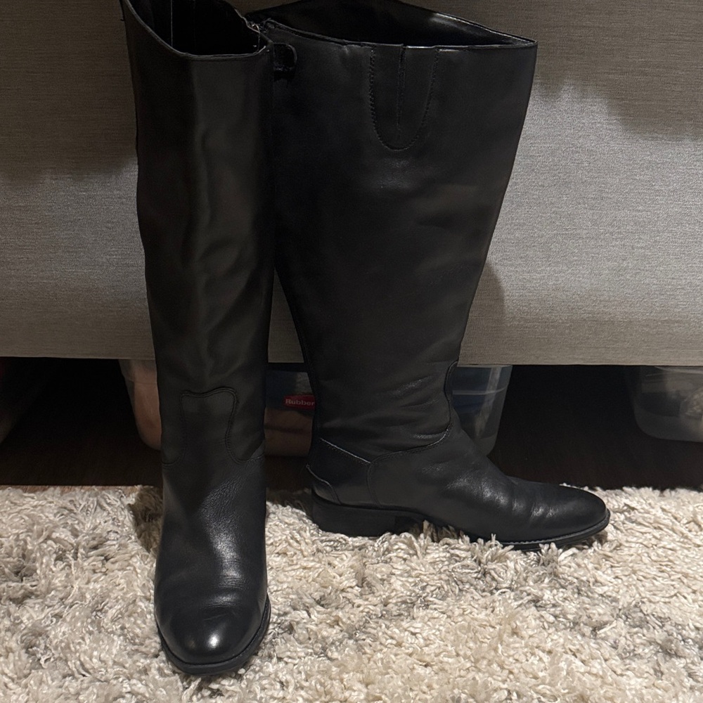 Sam Edelman Classic Black Heeled Boots